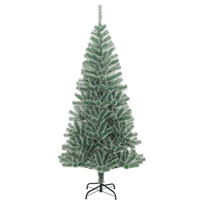 Artificial Christmas Tree with 300 LEDs&Ball Set&Flocked Snow 210 cm Payday Deals