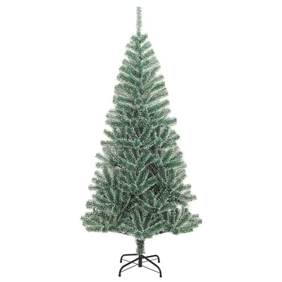 Artificial Christmas Tree with 300 LEDs&Ball Set&Flocked Snow 210 cm Payday Deals