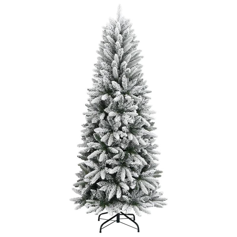 Artificial Christmas Tree with Flocked Snow 180 cm PVC&PE Payday Deals