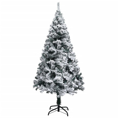 Artificial Christmas Tree with Flocked Snow Green 120 cm PVC Payday Deals