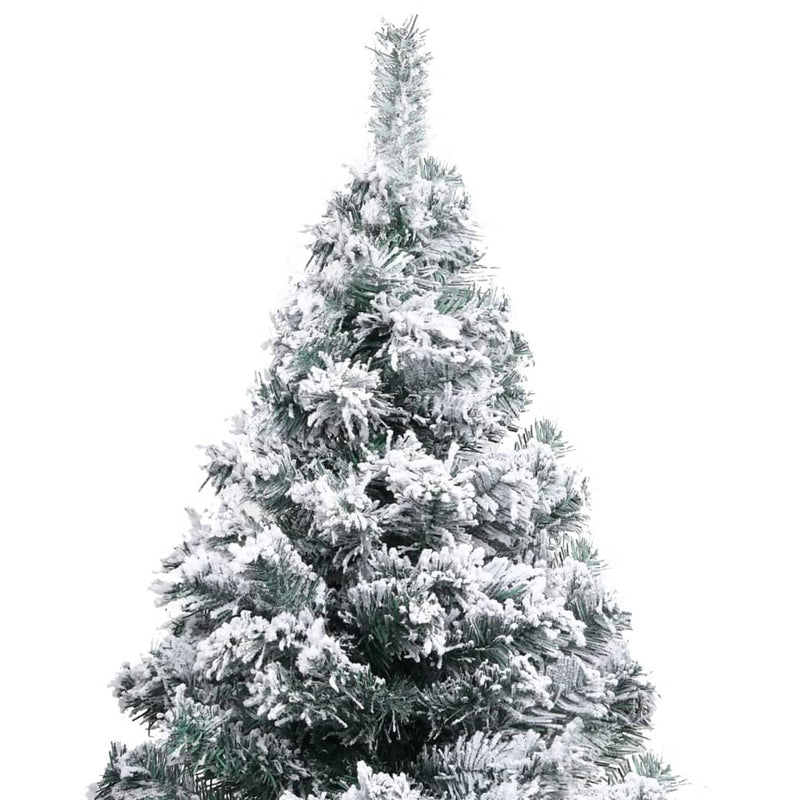 Artificial Christmas Tree with Flocked Snow Green 120 cm PVC Payday Deals