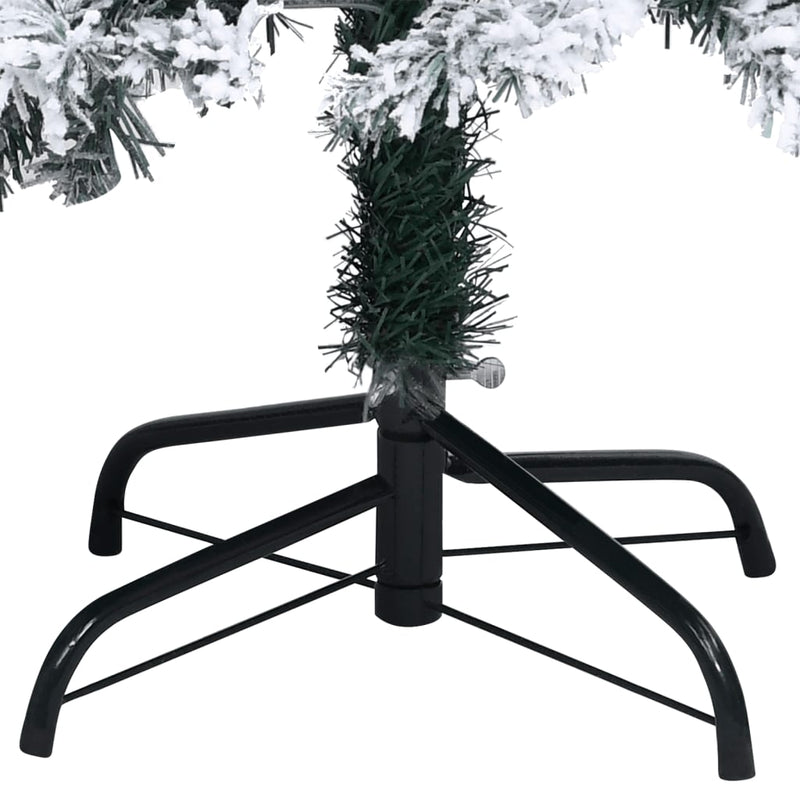 Artificial Christmas Tree with Flocked Snow Green 120 cm PVC Payday Deals