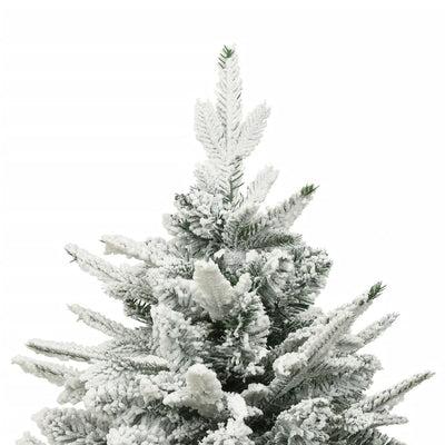 Artificial Christmas Tree with Flocked Snow Green 150 cm PVC&PE Payday Deals