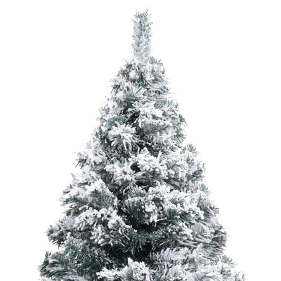 Artificial Christmas Tree with Flocked Snow Green 150 m PVC Payday Deals