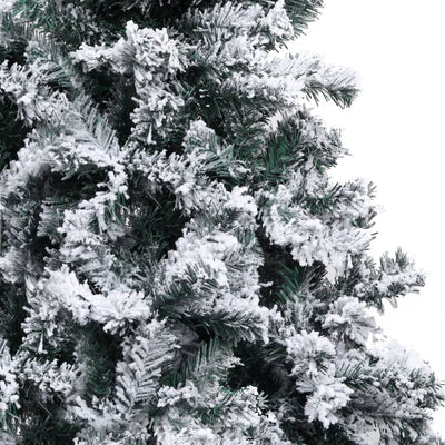 Artificial Christmas Tree with Flocked Snow Green 240 cm PVC Payday Deals