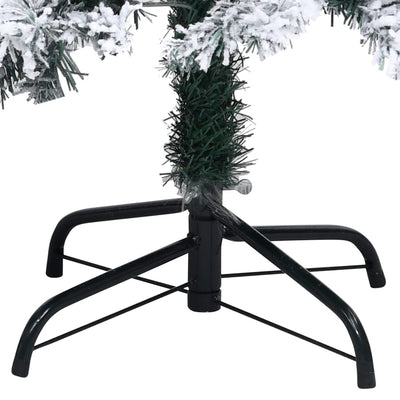 Artificial Christmas Tree with Flocked Snow Green 240 cm PVC Payday Deals