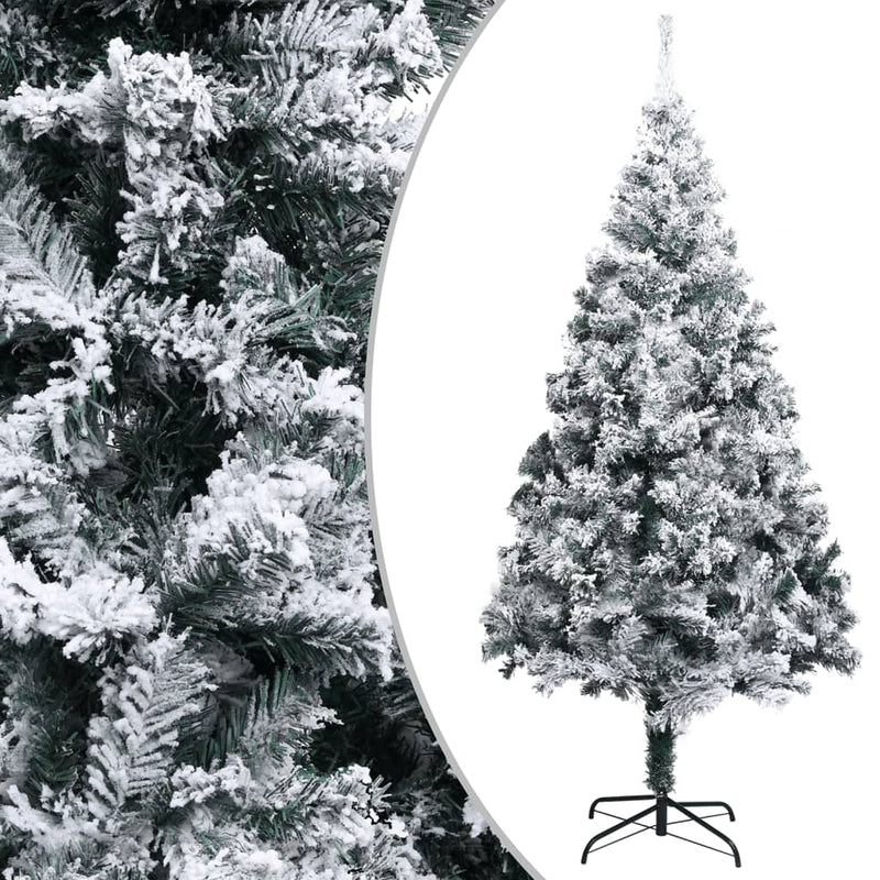 Artificial Christmas Tree with Flocked Snow Green 400cm PVC Payday Deals