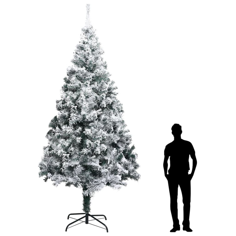 Artificial Christmas Tree with Flocked Snow Green 400cm PVC Payday Deals