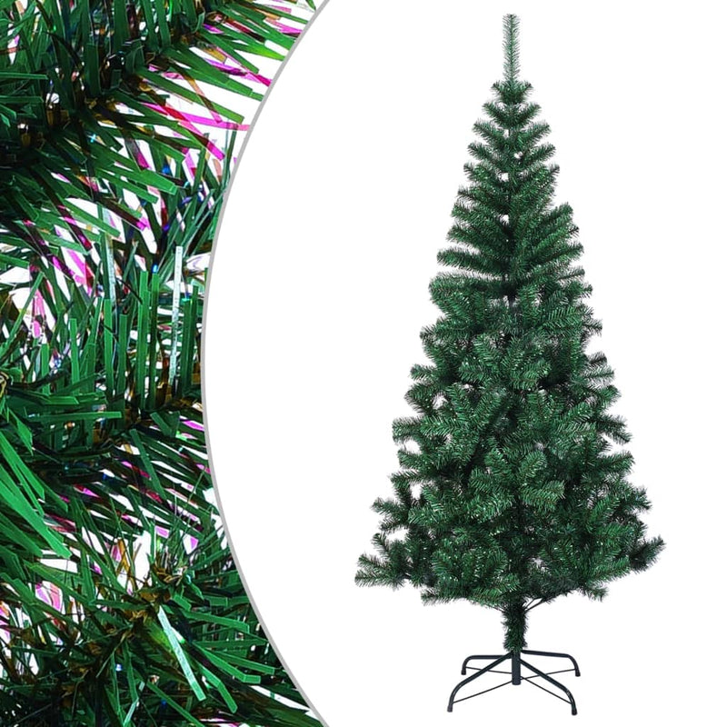 Artificial Christmas Tree with Iridescent Tips Green 240 cm PVC Payday Deals