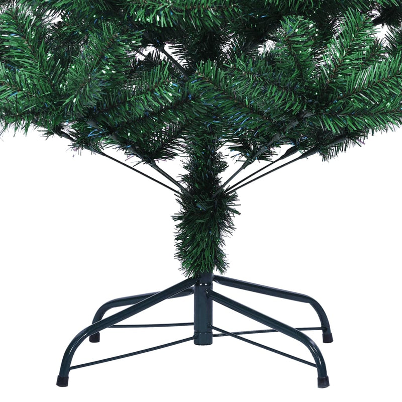 Artificial Christmas Tree with Iridescent Tips Green 240 cm PVC Payday Deals