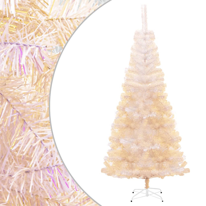 Artificial Christmas Tree with Iridescent Tips White 240 cm PVC Payday Deals