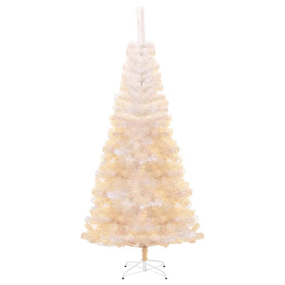 Artificial Christmas Tree with Iridescent Tips White 240 cm PVC Payday Deals