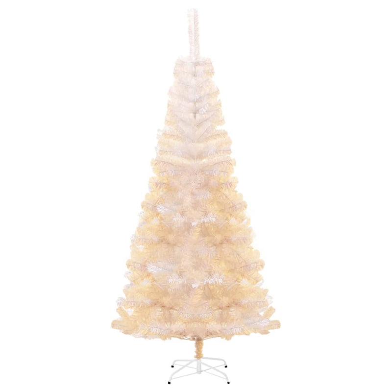 Artificial Christmas Tree with Iridescent Tips White 240 cm PVC Payday Deals