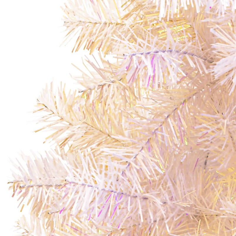 Artificial Christmas Tree with Iridescent Tips White 240 cm PVC Payday Deals