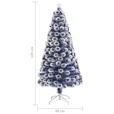 Artificial Christmas Tree with LED White&Blue 120 cm Fibre Optic Payday Deals