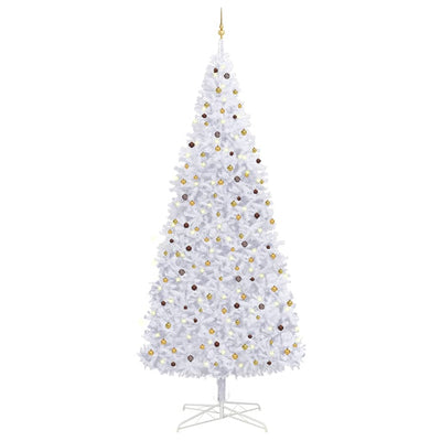 Artificial Christmas Tree with LEDs&Ball Set LEDs 400 cm White Payday Deals
