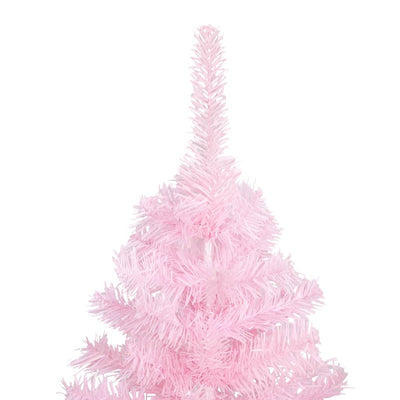 Artificial Christmas Tree with LEDs&Ball Set Pink 150 cm PVC Payday Deals
