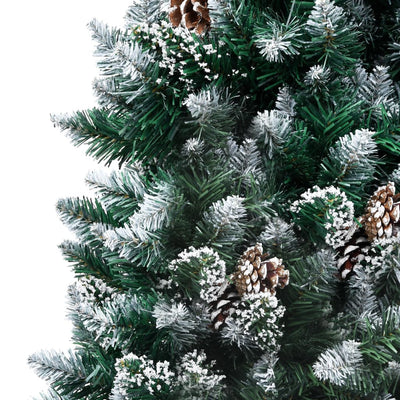 Artificial Christmas Tree with Pine Cones and White Snow 180 cm Payday Deals