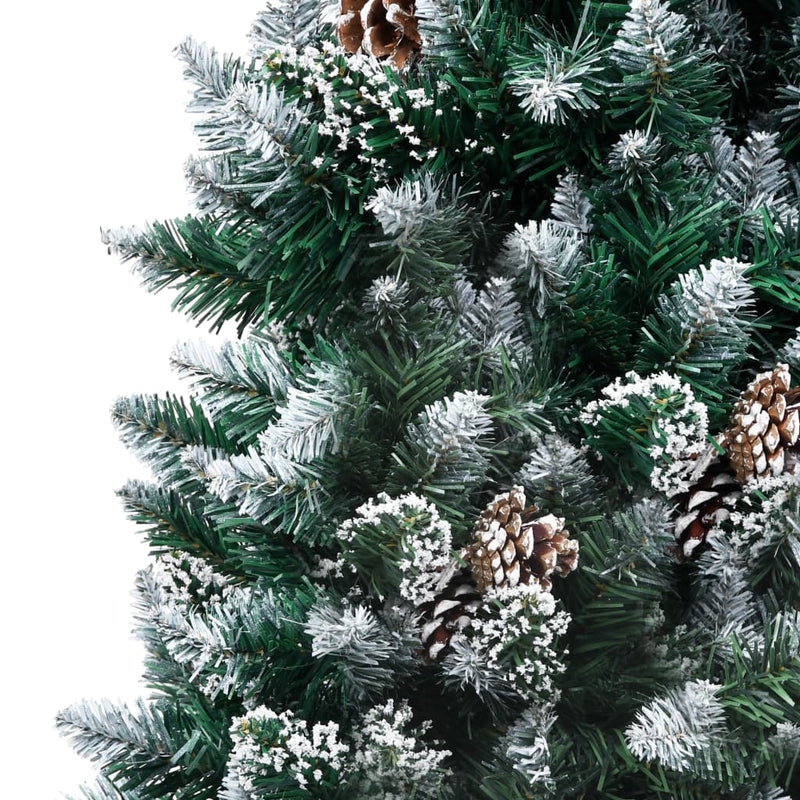 Artificial Christmas Tree with Pine Cones and White Snow 180 cm Payday Deals