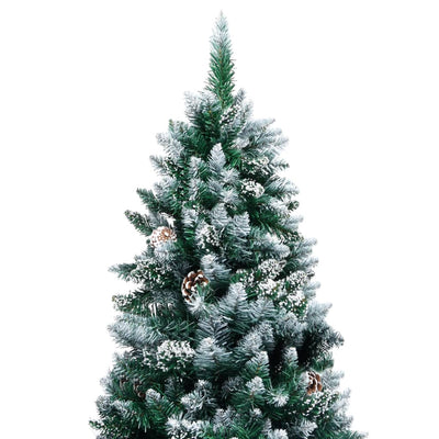 Artificial Christmas Tree with Pine Cones and White Snow 210 cm Payday Deals