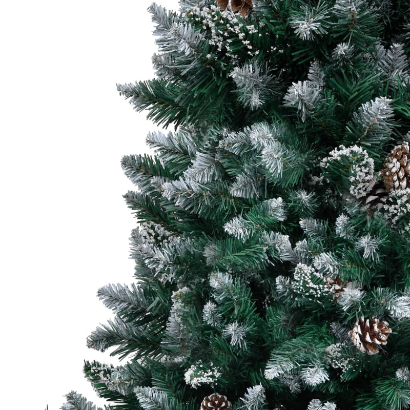 Artificial Christmas Tree with Pine Cones and White Snow 240 cm Payday Deals