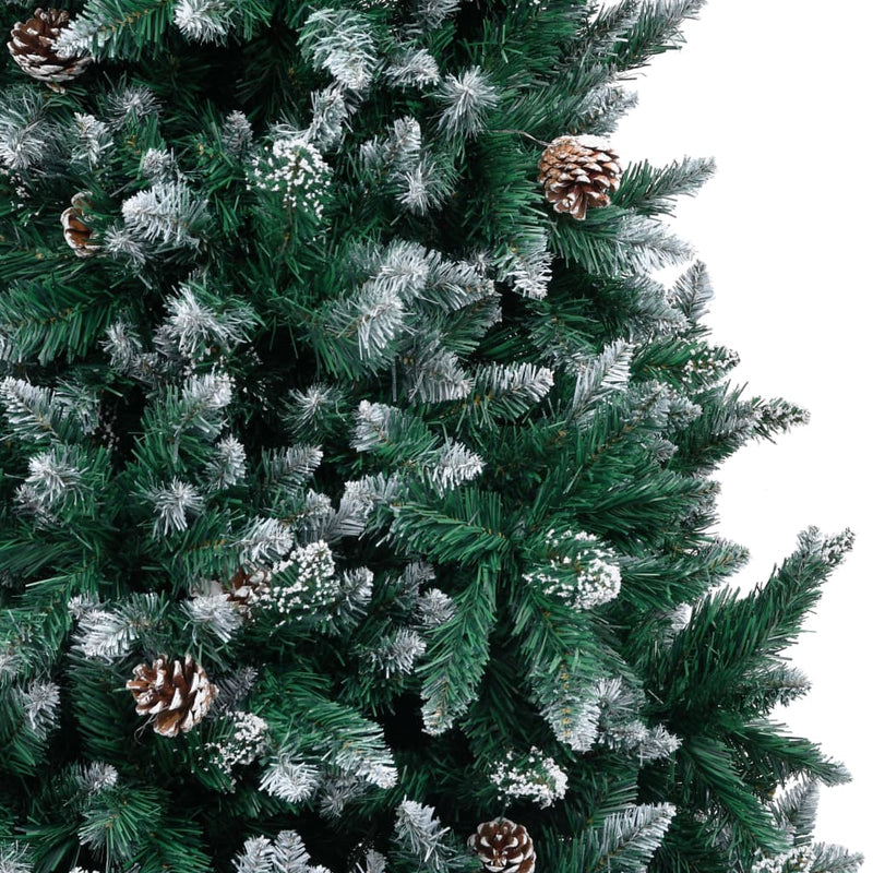 Artificial Christmas Tree with Pine Cones and White Snow 240 cm Payday Deals