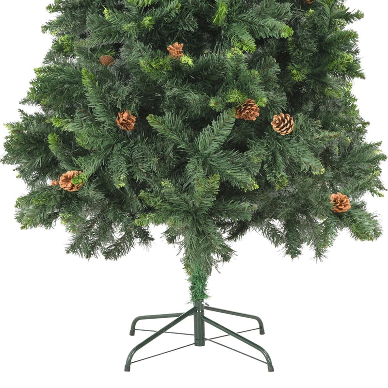 Artificial Christmas Tree with Pine Cones Green 210 cm Payday Deals