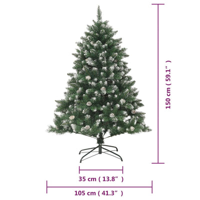 Artificial Christmas Tree with Stand 150 cm PVC Payday Deals