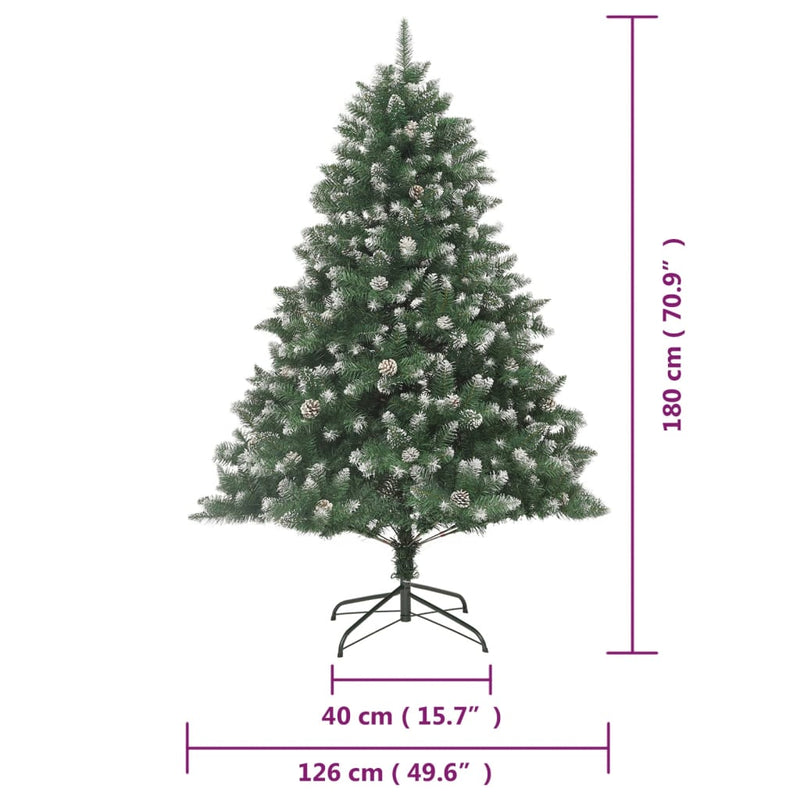 Artificial Christmas Tree with Stand 180 cm PVC Payday Deals