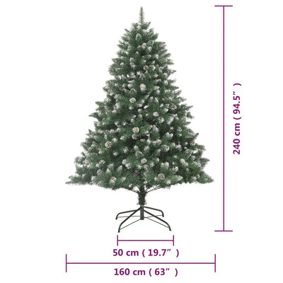 Artificial Christmas Tree with Stand 240 cm PVC Payday Deals