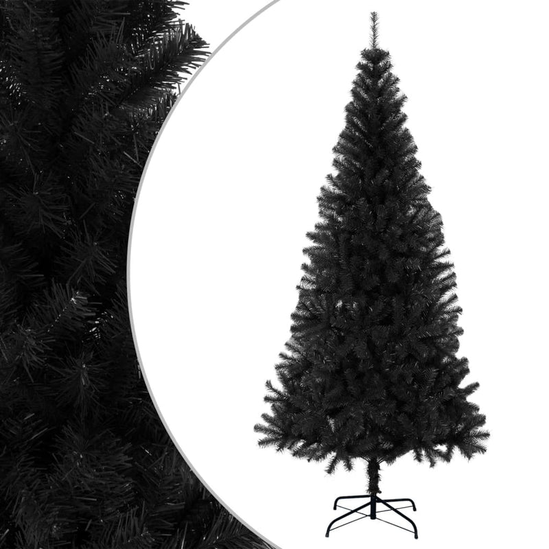 Artificial Christmas Tree with Stand Black 180 cm PVC Payday Deals