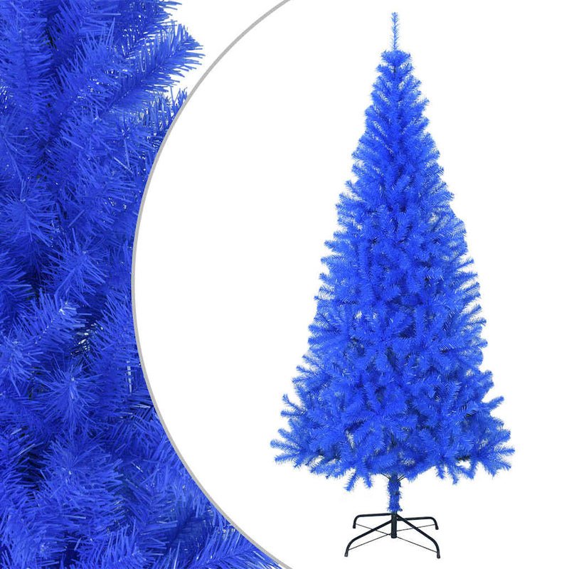 Artificial Christmas Tree with Stand Blue 240 cm PVC Payday Deals