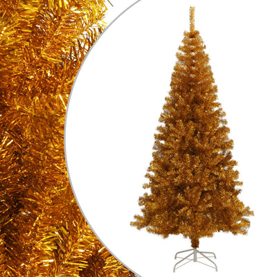 Artificial Christmas Tree with Stand Gold 180 cm PET Payday Deals