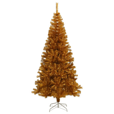 Artificial Christmas Tree with Stand Gold 210 cm PET Payday Deals