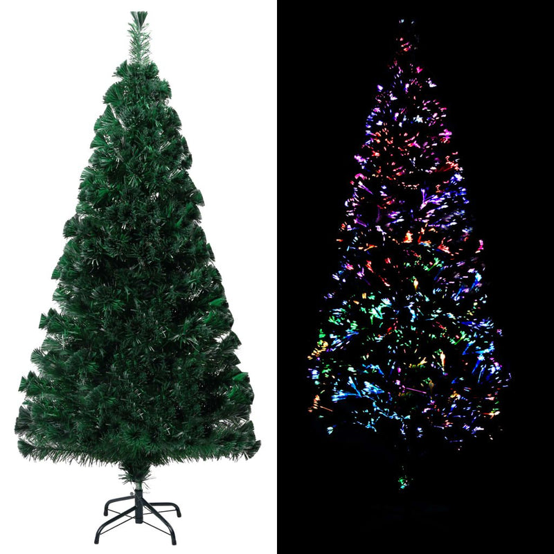 Artificial Christmas Tree with Stand Green 150 cm Fibre Optic Payday Deals