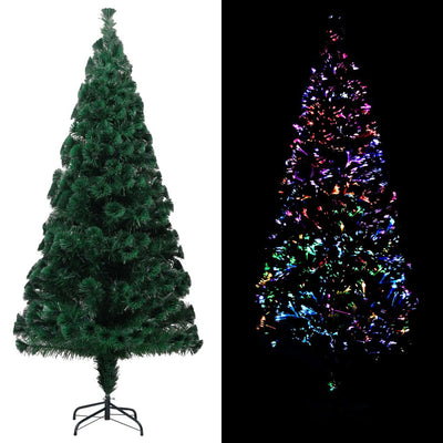 Artificial Christmas Tree with Stand Green 210 cm Fibre Optic Payday Deals
