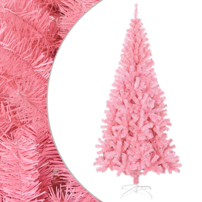 Artificial Christmas Tree with Stand Pink 180 cm PVC Payday Deals