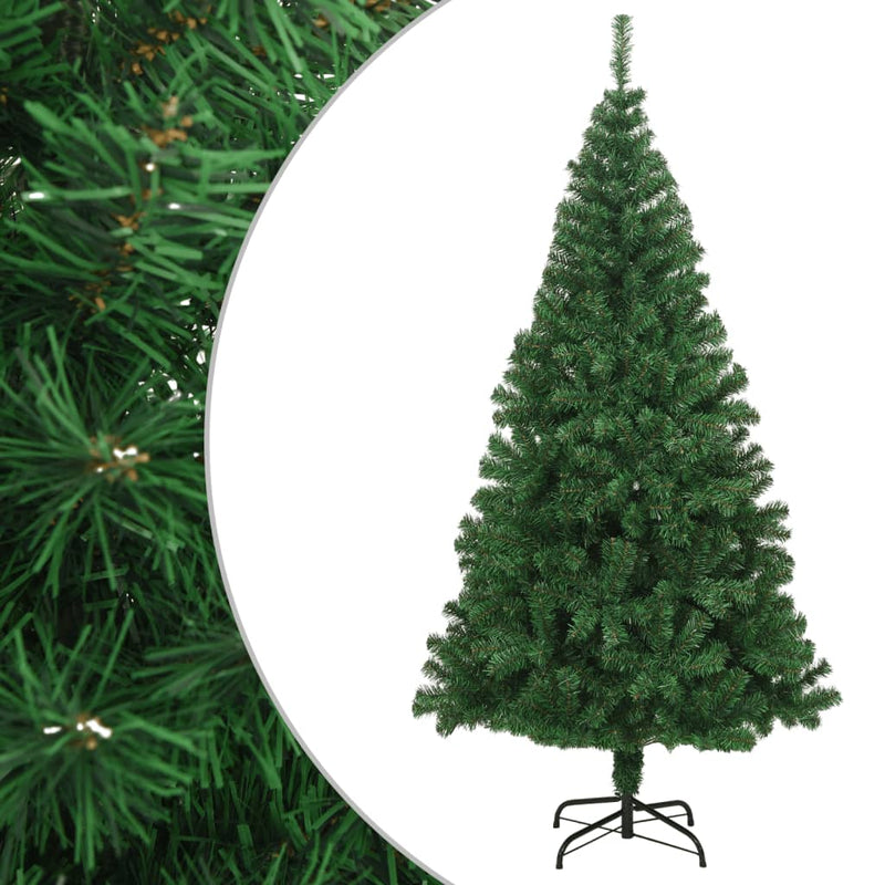 Artificial Christmas Tree with Thick Branches Green 240 cm PVC Payday Deals