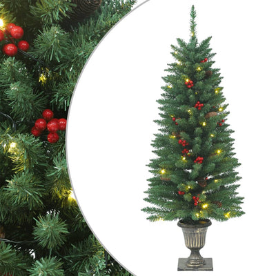 Artificial Christmas Trees 2 pcs 100 LEDs Green 120 cm Payday Deals