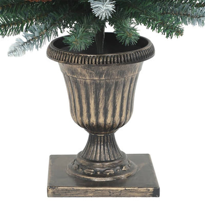 Artificial Christmas Trees 2 pcs 100 LEDs Green and White 120 cm Payday Deals
