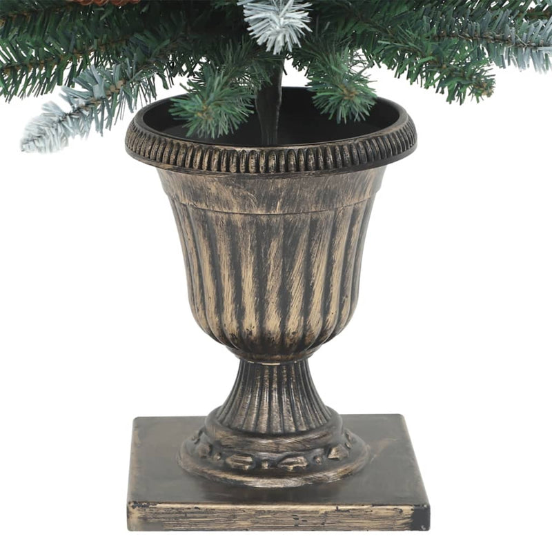Artificial Christmas Trees 2 pcs 100 LEDs Green and White 120 cm Payday Deals