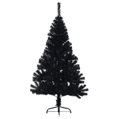 Artificial Half Christmas Tree with Stand Black 120 cm PVC Payday Deals