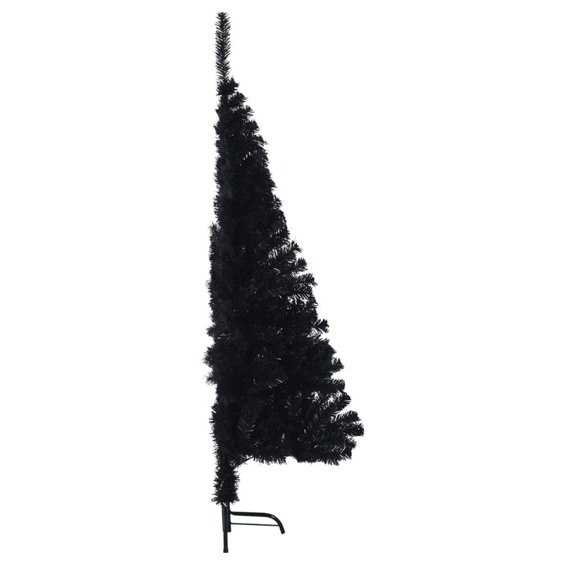 Artificial Half Christmas Tree with Stand Black 120 cm PVC Payday Deals