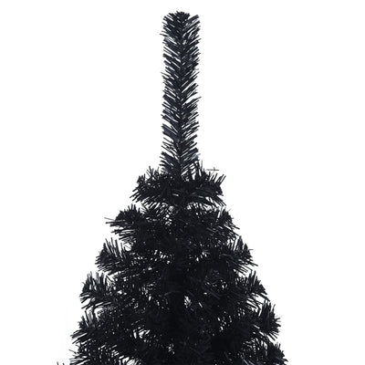 Artificial Half Christmas Tree with Stand Black 120 cm PVC Payday Deals