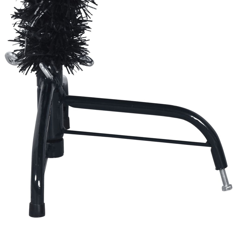 Artificial Half Christmas Tree with Stand Black 120 cm PVC Payday Deals