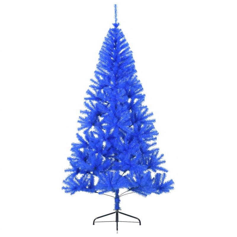 Artificial Half Christmas Tree with Stand Blue 240 cm PVC Payday Deals