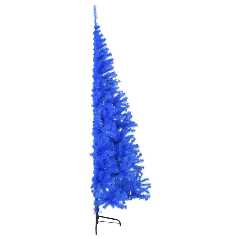 Artificial Half Christmas Tree with Stand Blue 240 cm PVC Payday Deals