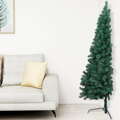 Artificial Half Christmas Tree with Stand Green 120 cm PVC Payday Deals