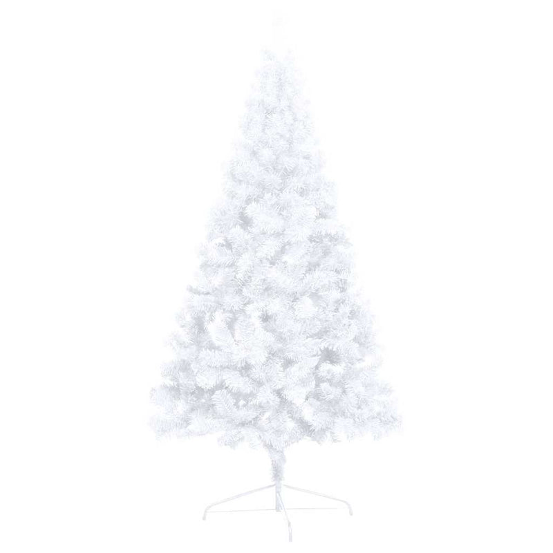 Artificial Half Pre-lit Christmas Tree with Ball Set White 210 cm Payday Deals