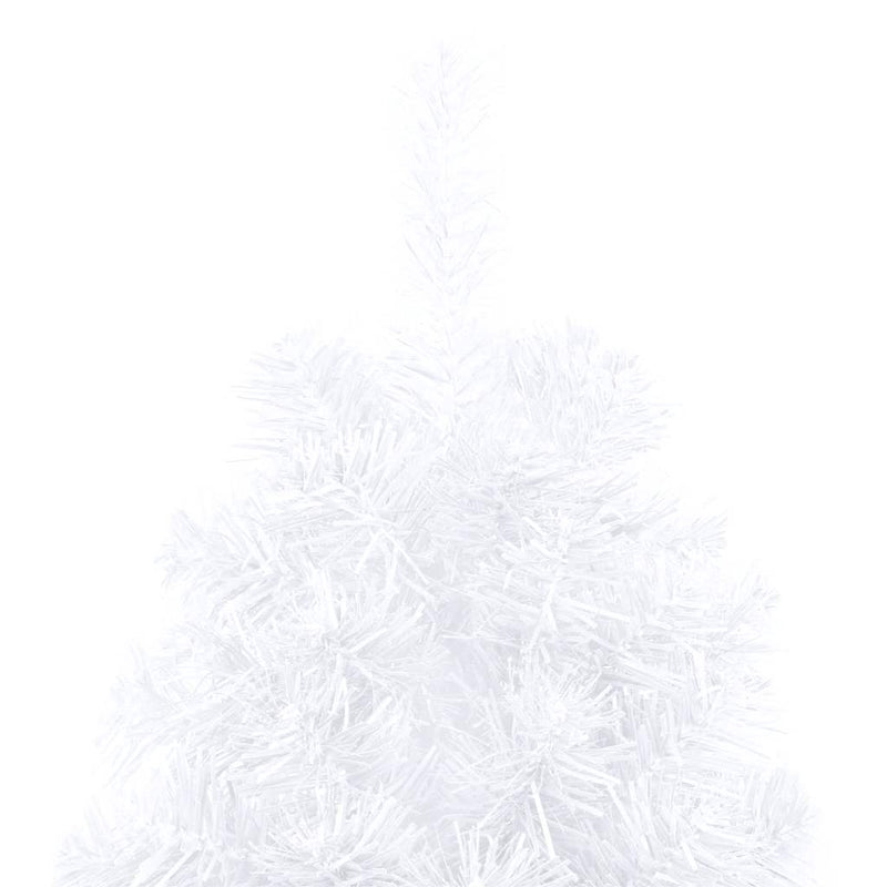 Artificial Half Pre-lit Christmas Tree with Ball Set White 210 cm Payday Deals